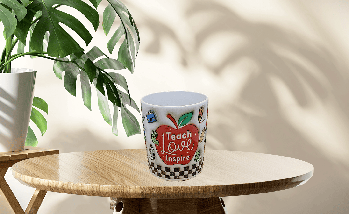 Inflated Teacher Themed Coffee Mug - Vegas Custom Creations