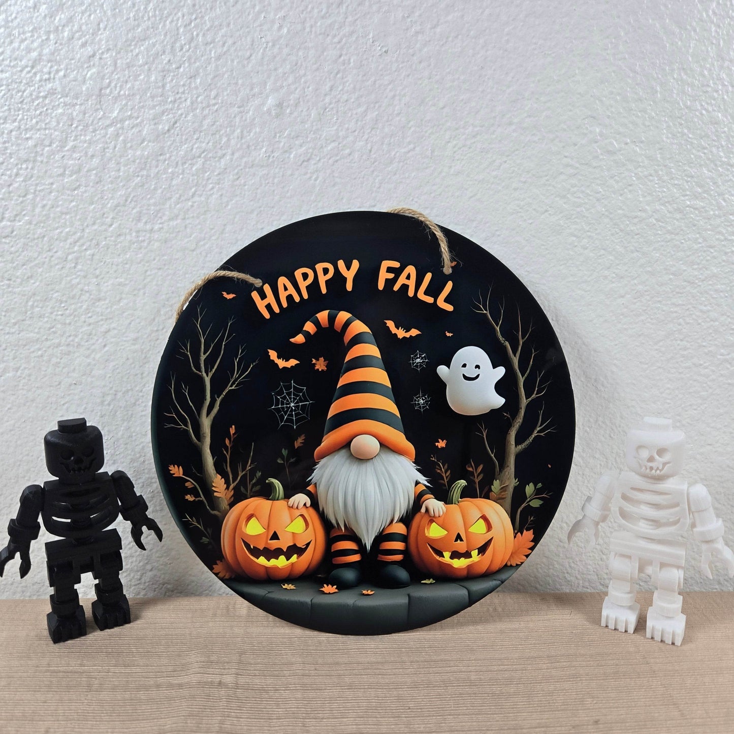 Round Cute and Spooky Halloween Sign (Multiple Designs and Sizes Available) - Vegas Custom Creations