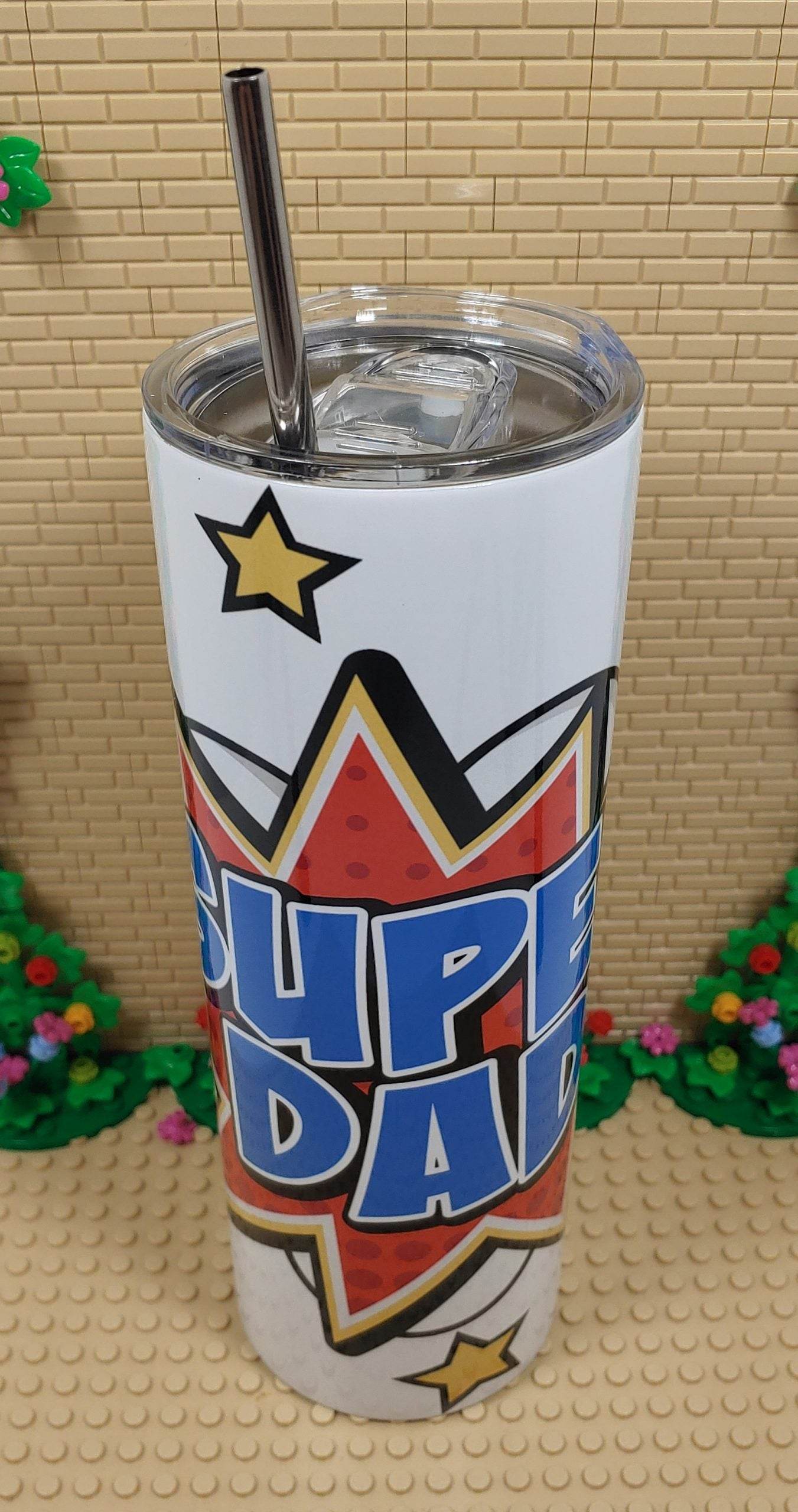 Comic Super Dad Tumbler - Vegas Custom Creations