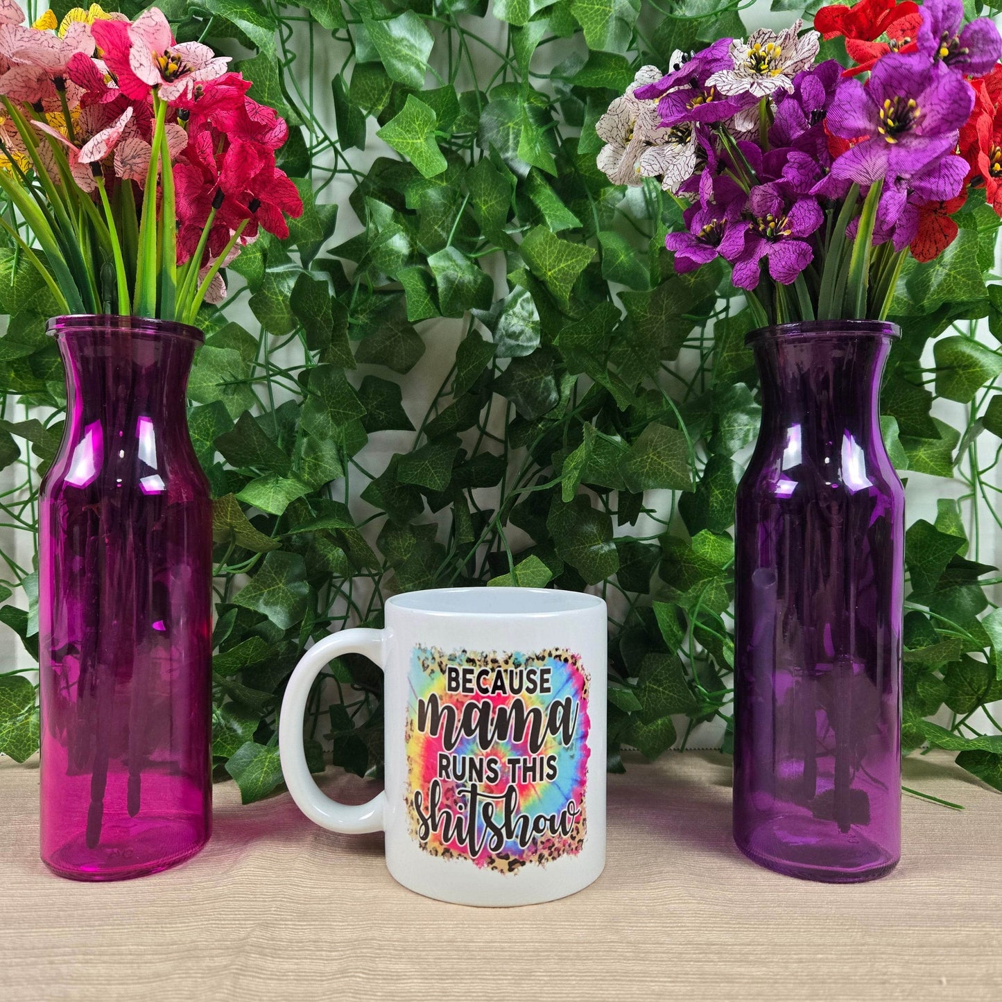 Because Mama Runs this Sh!t Show Mug - Vegas Custom Creations