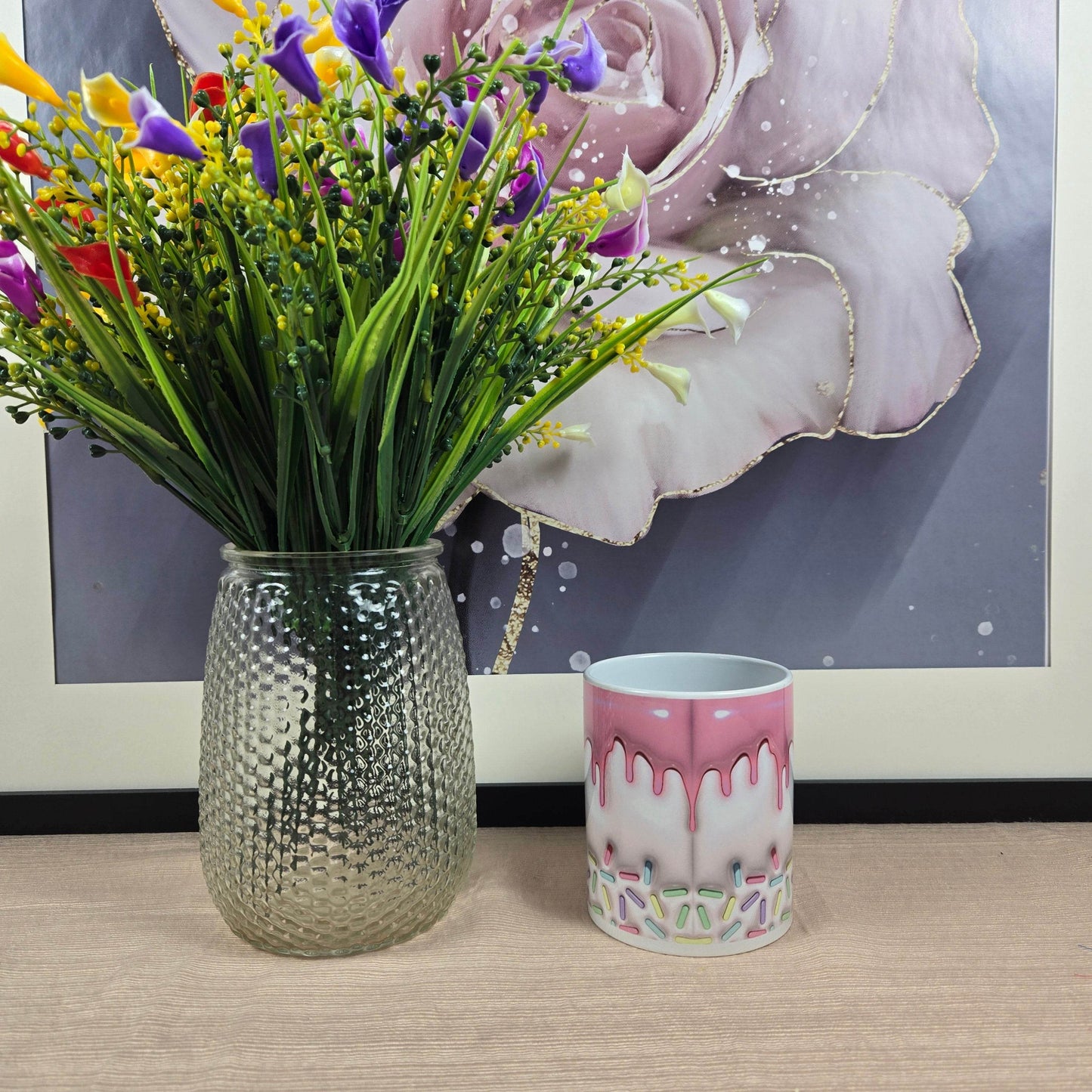 Inflated Icing and Sprinkles Coffee Mug - Vegas Custom Creations