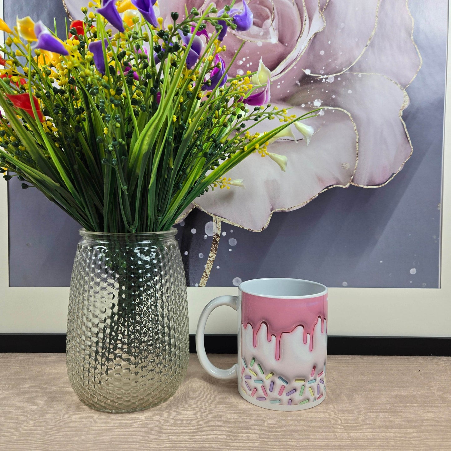 Inflated Icing and Sprinkles Coffee Mug - Vegas Custom Creations