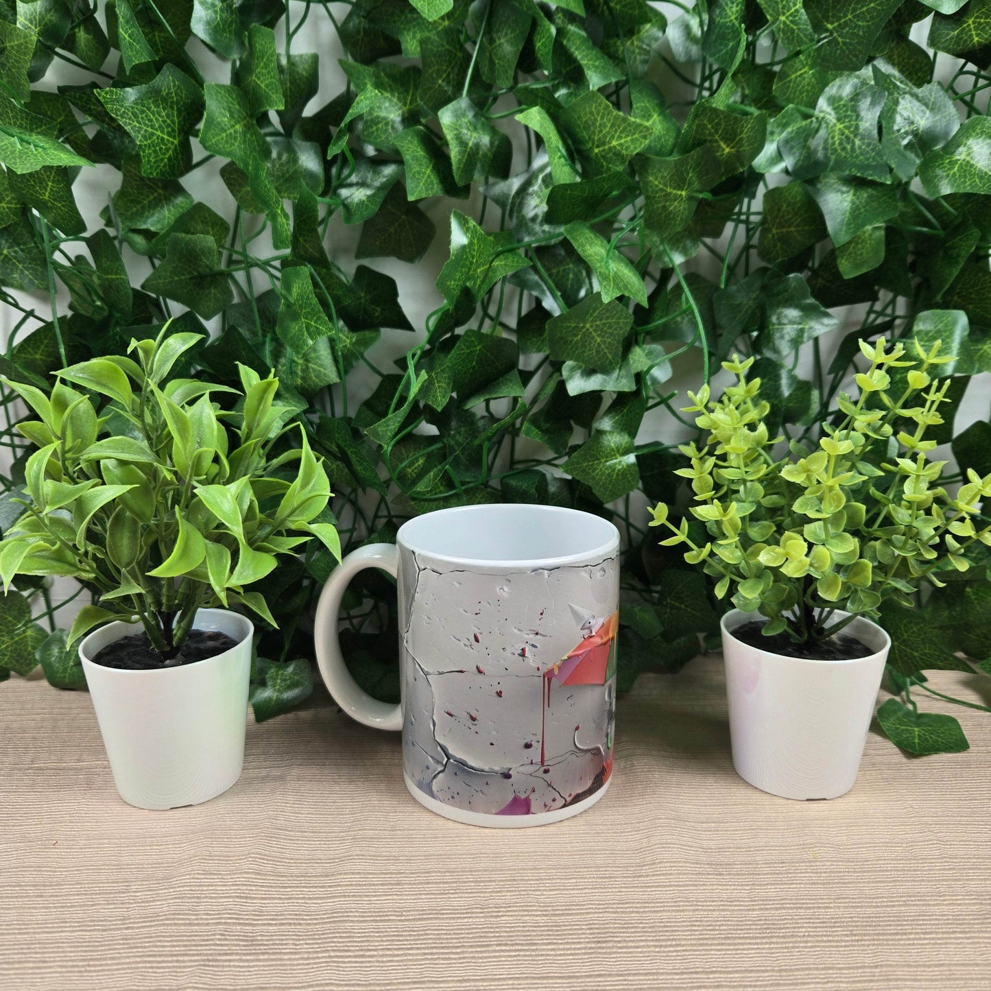 Mouse with Umbrella Coffee Mug - Vegas Custom Creations