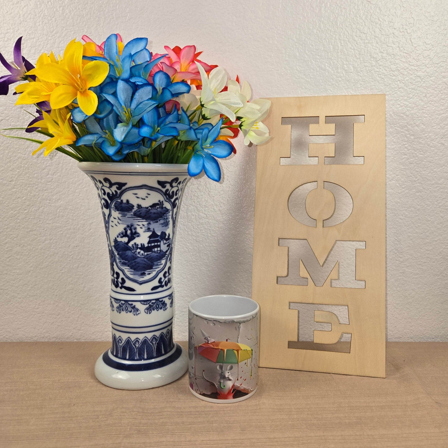 Mouse with Umbrella Coffee Mug - Vegas Custom Creations