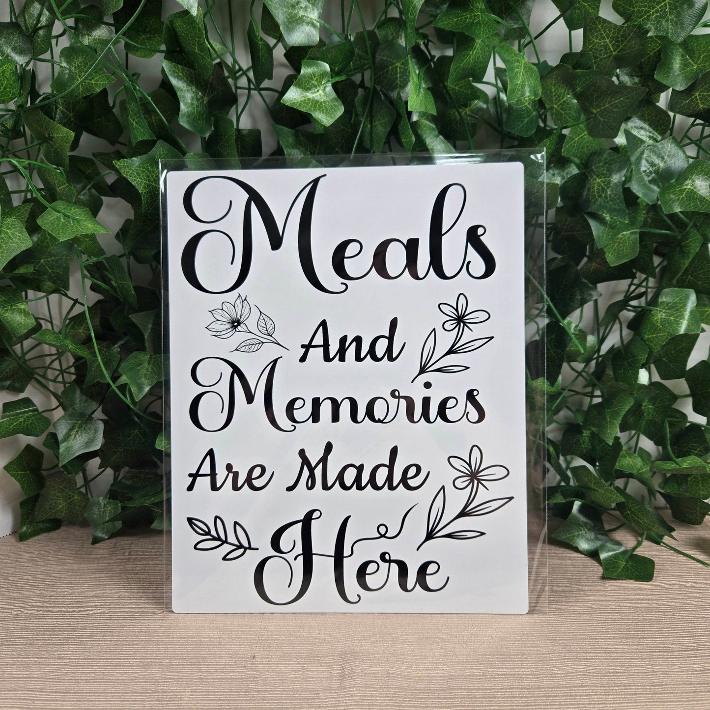 Meals and Memories are Made Here Aluminum Sign 8x10 - Vegas Custom Creations