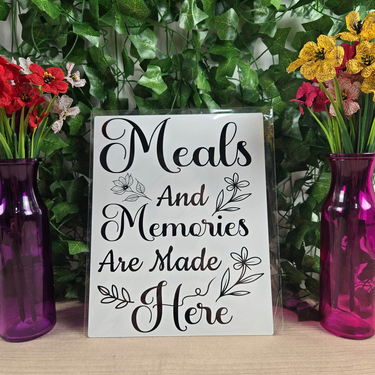 Meals and Memories are Made Here Aluminum Sign 8x10 - Vegas Custom Creations