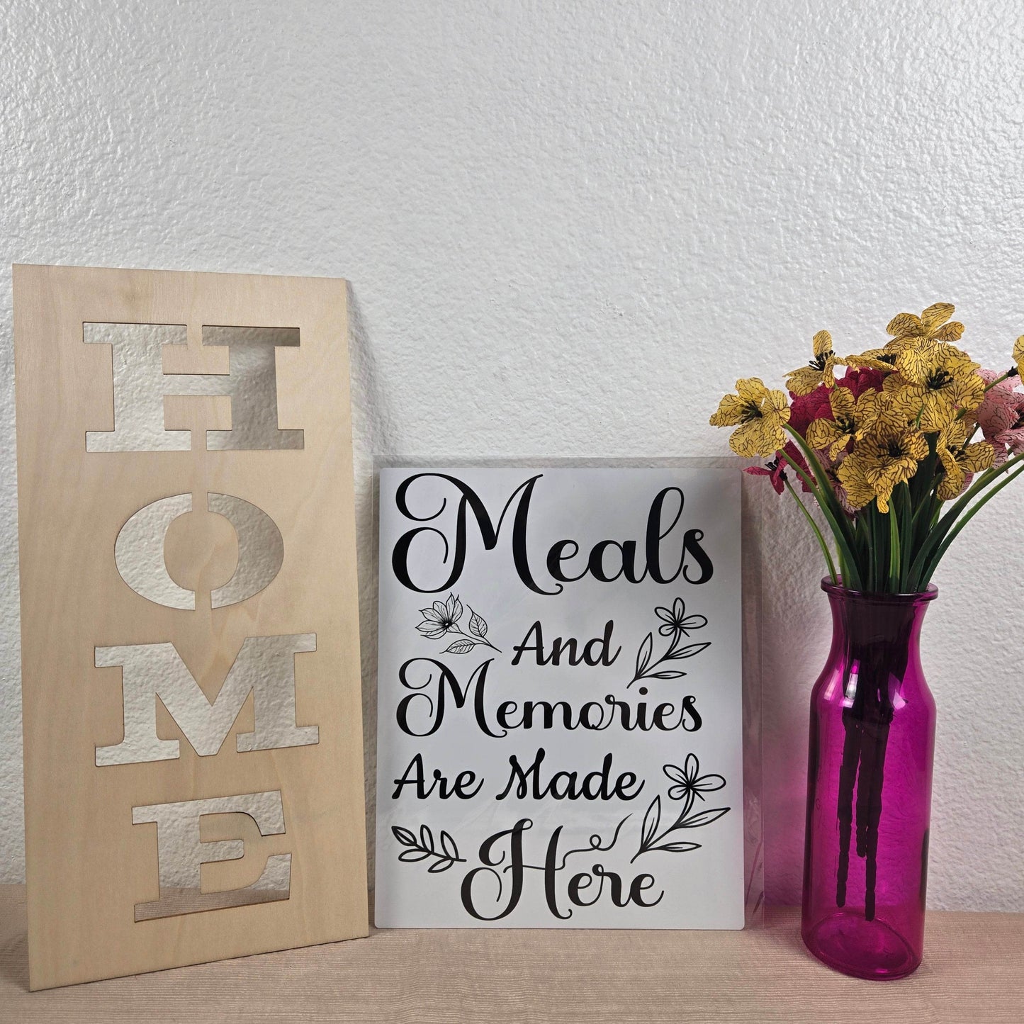 Meals and Memories are Made Here Aluminum Sign 8x10 - Vegas Custom Creations