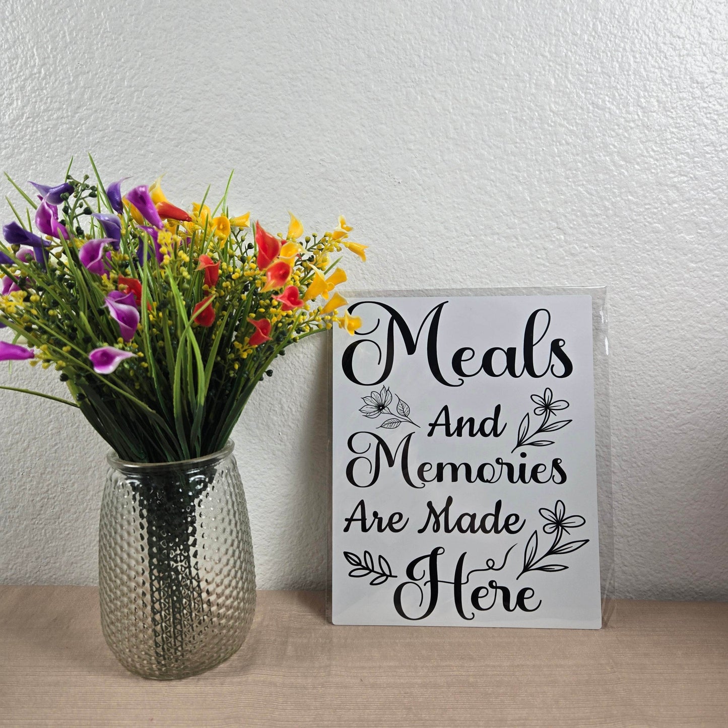 Meals and Memories are Made Here Aluminum Sign 8x10 - Vegas Custom Creations