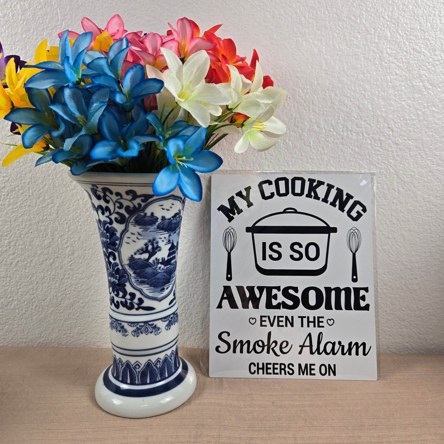 My Cooking is so Awesome even the Smoke Detector Cheers me on Aluminum Sign 8x10 - Vegas Custom Creations