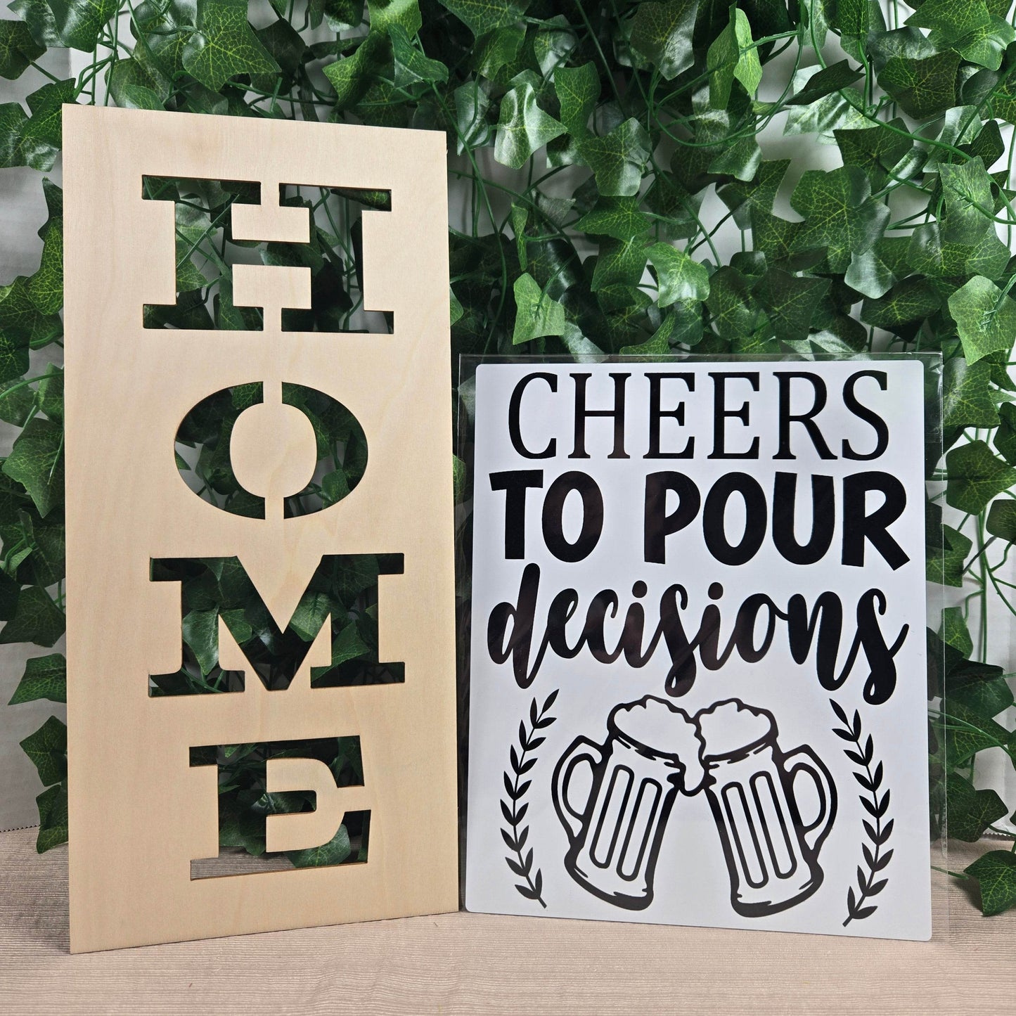 Cheers to Pour Decisions Aluminum Sign 8x10 - Vegas Custom Creations