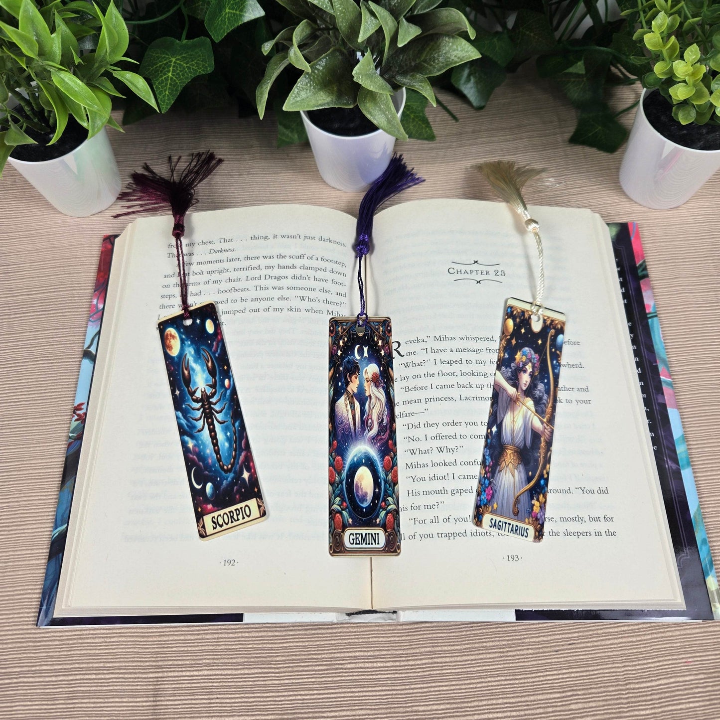 Tarot Zodiac Aluminum Bookmark (Multiple Designs Available) - Vegas Custom Creations
