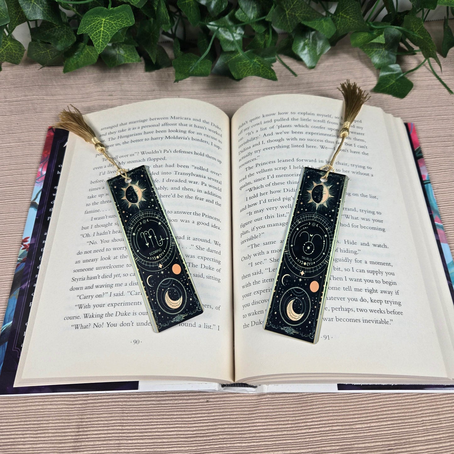 Zodiac Stars, Sun and Moon Aluminum Bookmark (Multiple Designs Available) - Vegas Custom Creations