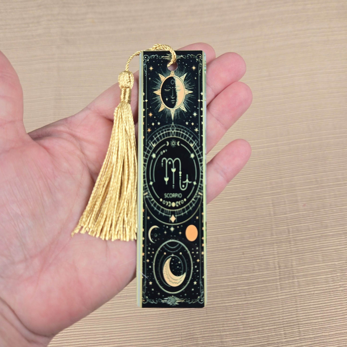 Zodiac Stars, Sun and Moon Aluminum Bookmark (Multiple Designs Available) - Vegas Custom Creations