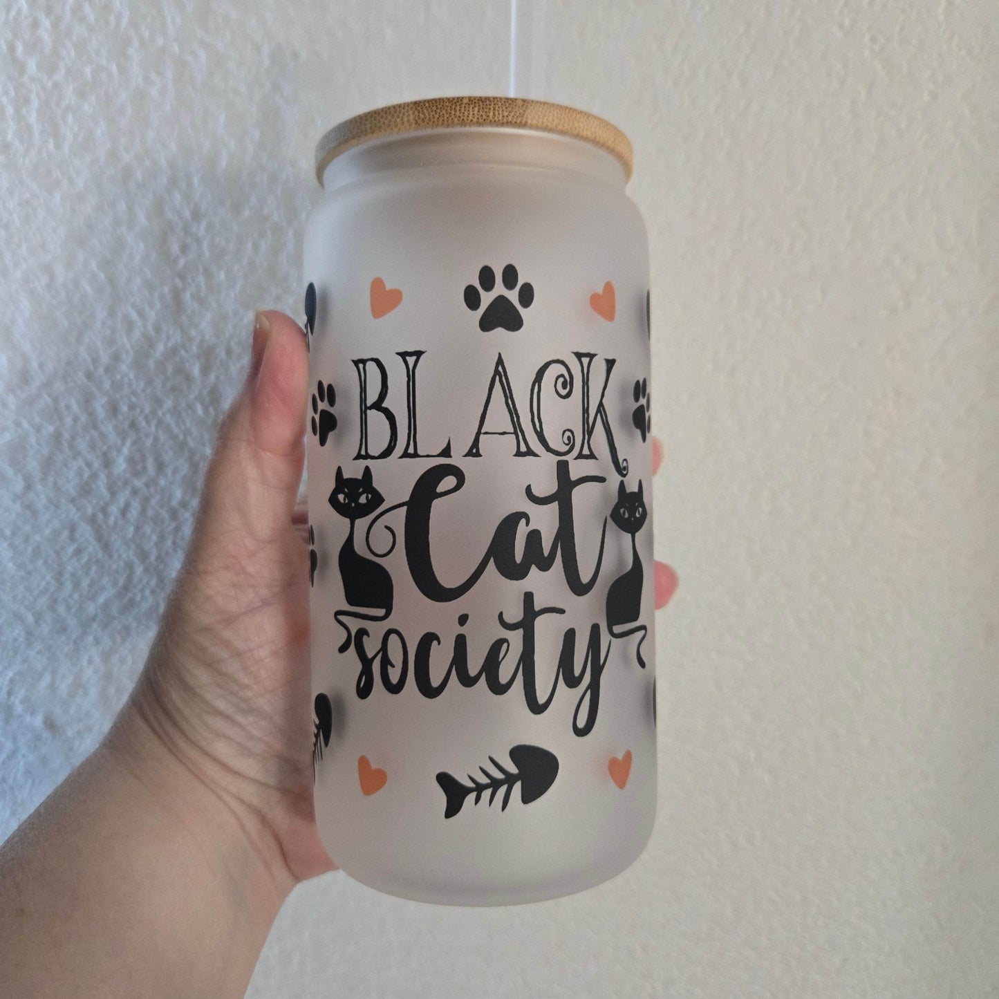 Halloween 16oz Glass Jar Clear or Frosted (Multiple Designs Available) - Vegas Custom Creations
