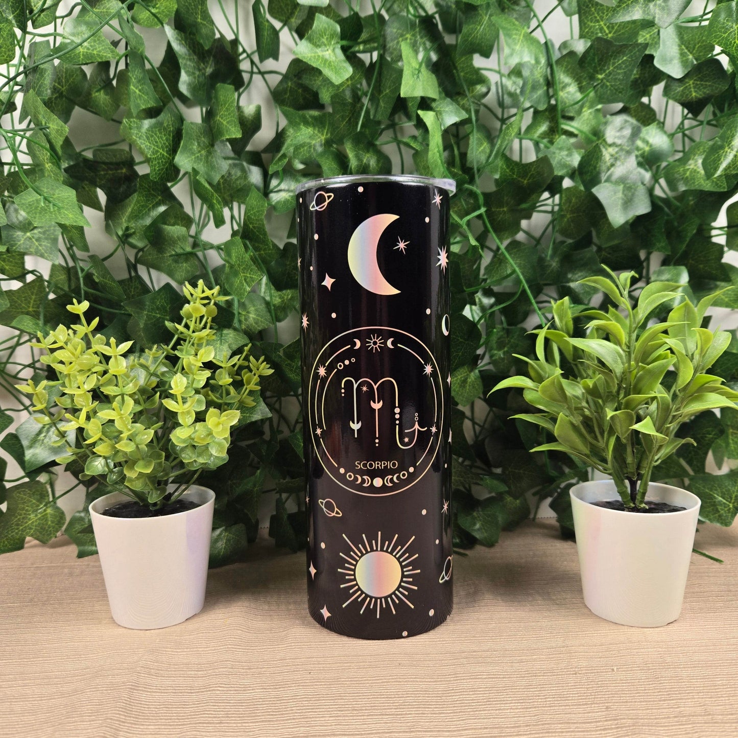Zodiac Stars, Sun and Moon 20oz Skinny Tumbler (Multiple Designs Available) - Vegas Custom Creations