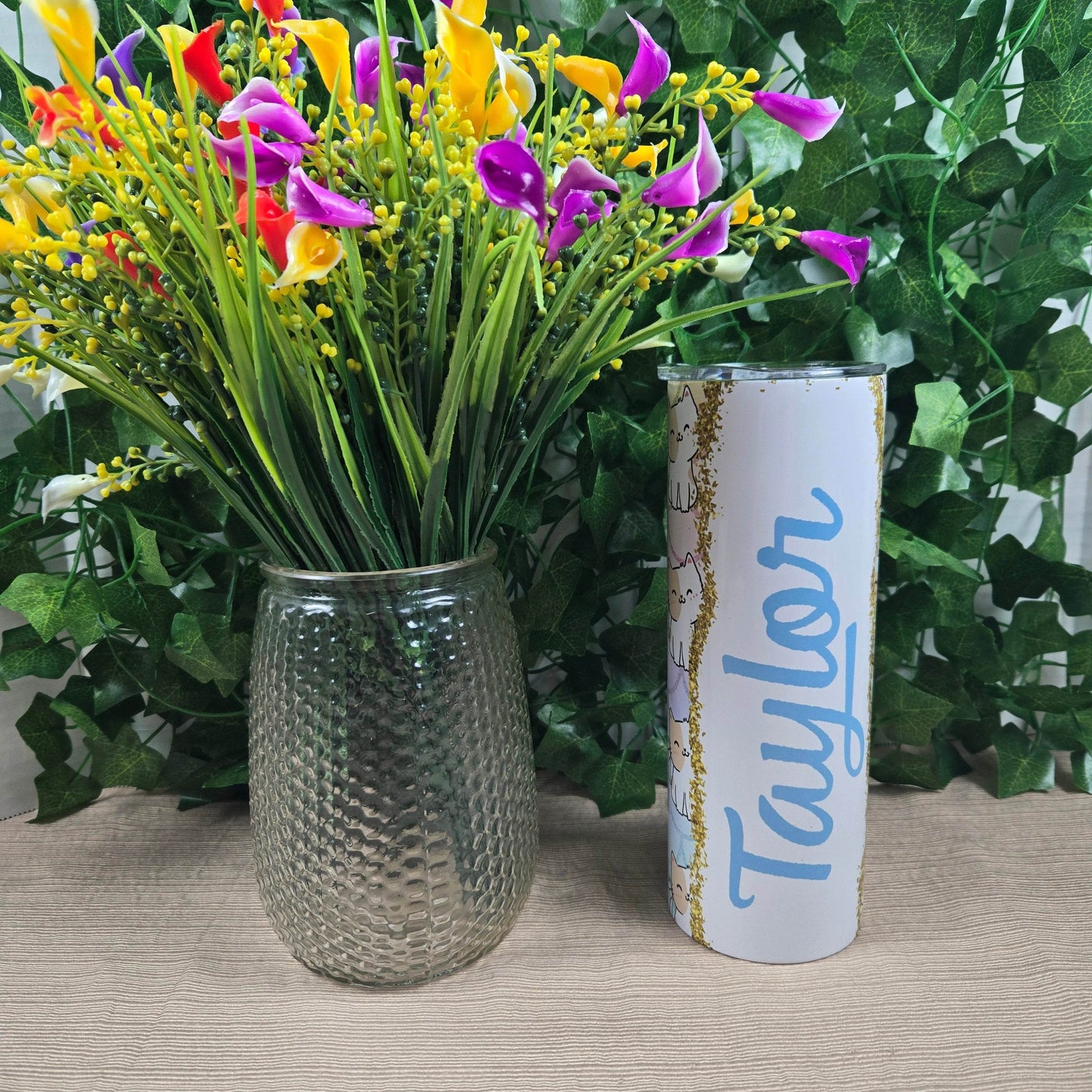 Personalized Cat Tumbler - Vegas Custom Creations