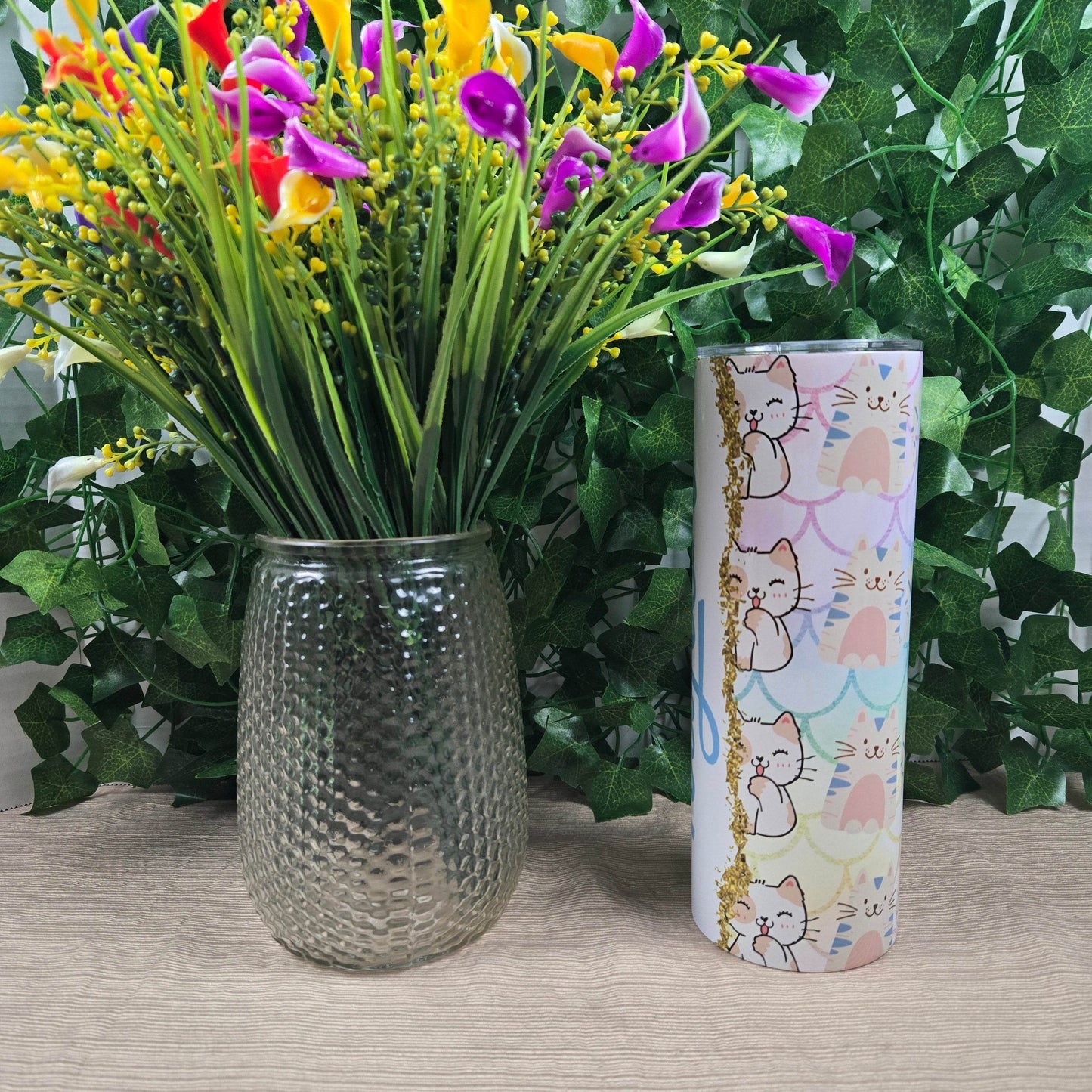 Personalized Cat Tumbler - Vegas Custom Creations