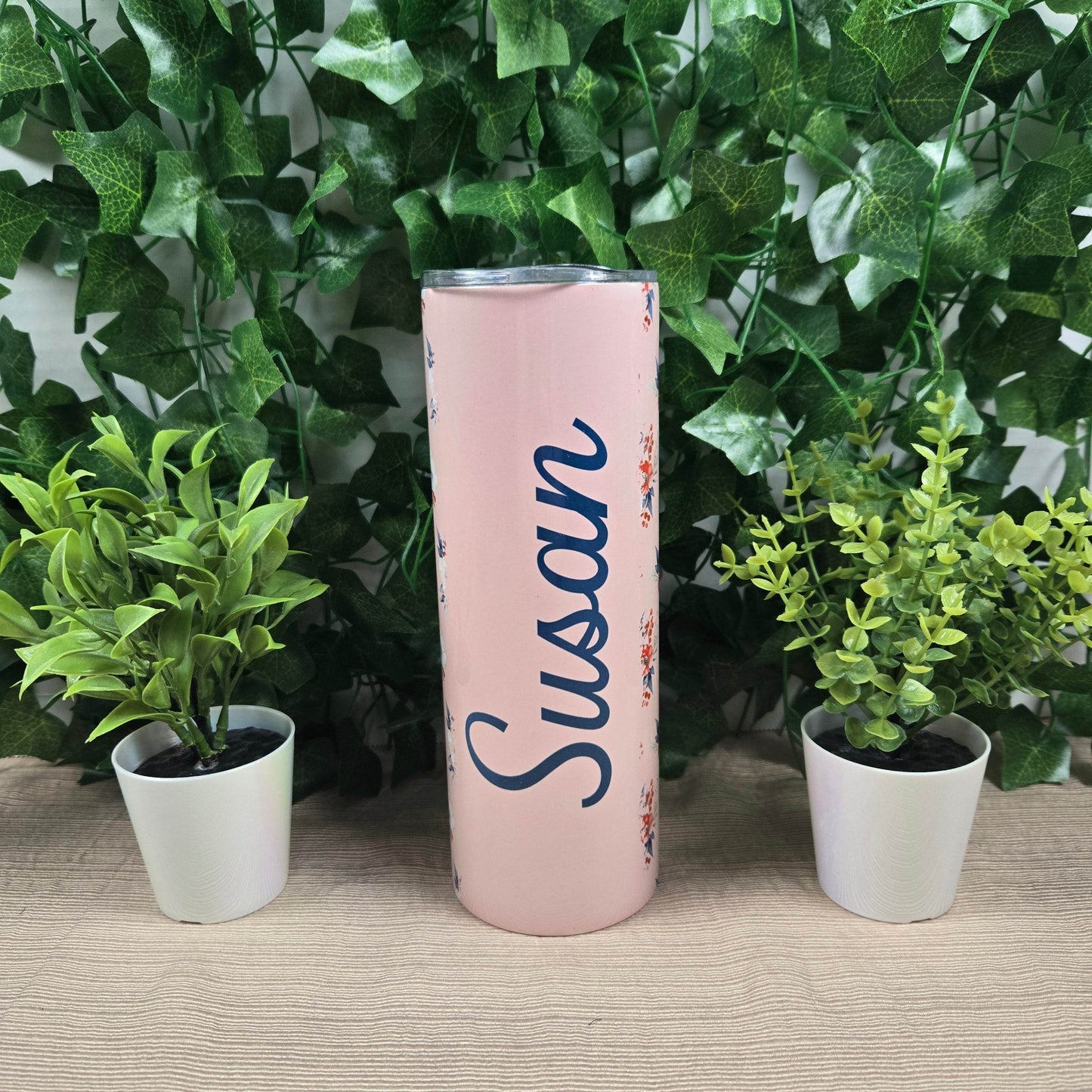Personalized Floral 20oz Tumbler - Vegas Custom Creations