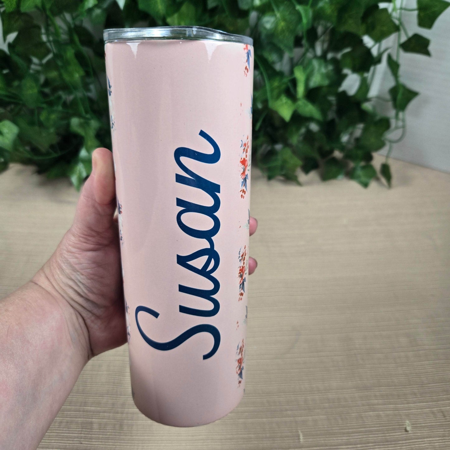 Personalized Floral 20oz Tumbler - Vegas Custom Creations
