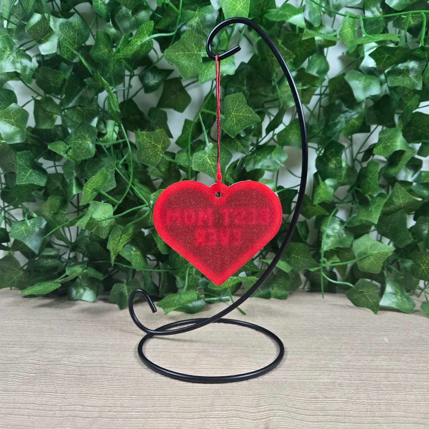 Beautiful 3D printed Best Mom Ever Decoration, Multiple Color Options Available