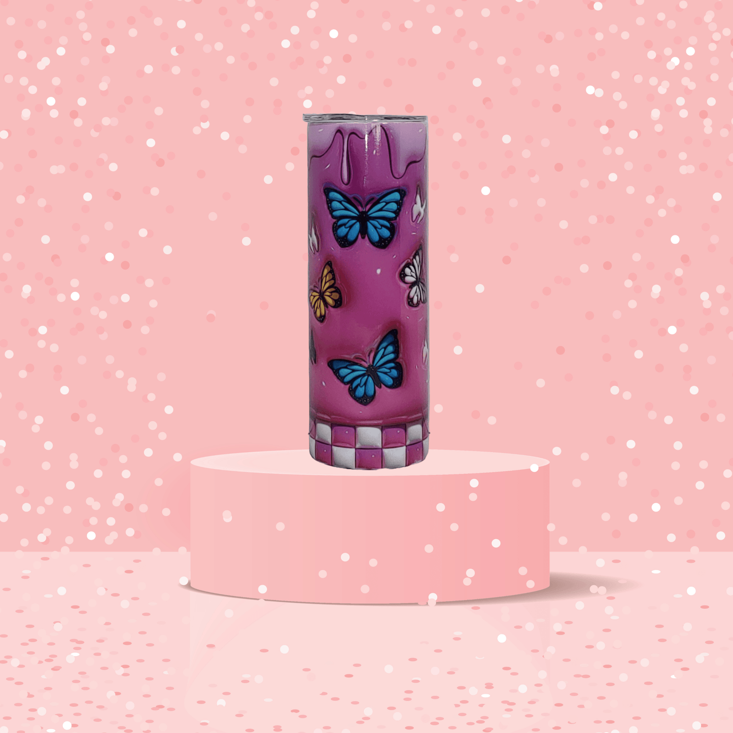 Inflated Butterfly Tumbler - Vegas Custom Creations