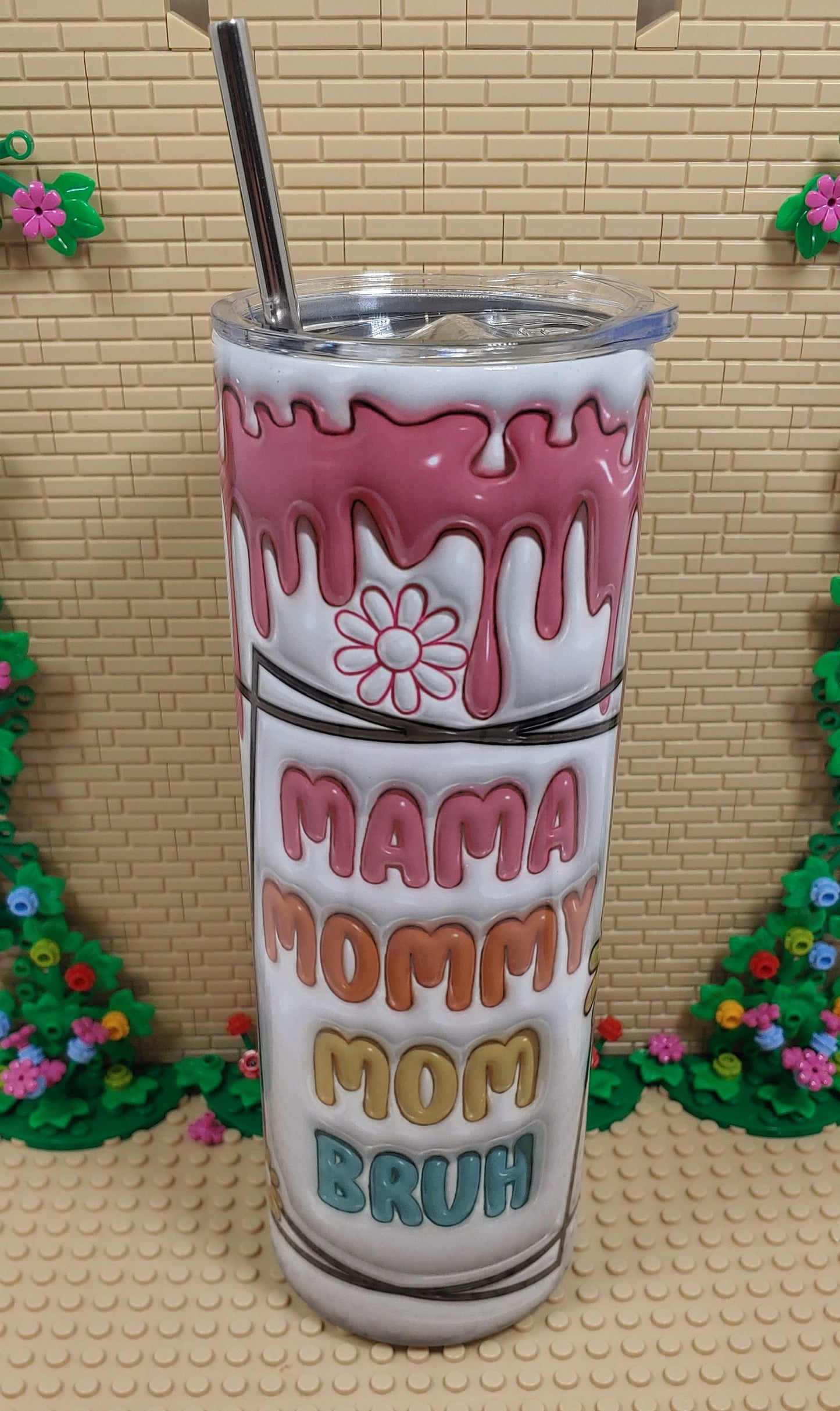 Inflated "Mama, Mommy, Mom, Bruh" Tumbler image 2