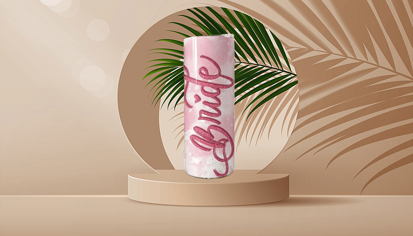Bride Floral Tumbler - Vegas Custom Creations