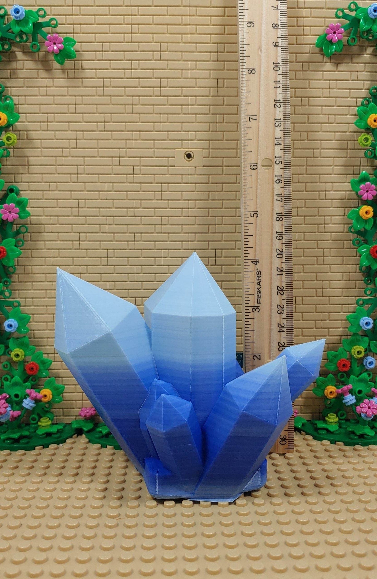 Large Crystal Display Piece Multi Color 3D Printed Multiple Color Combinations Available - Vegas Custom Creations