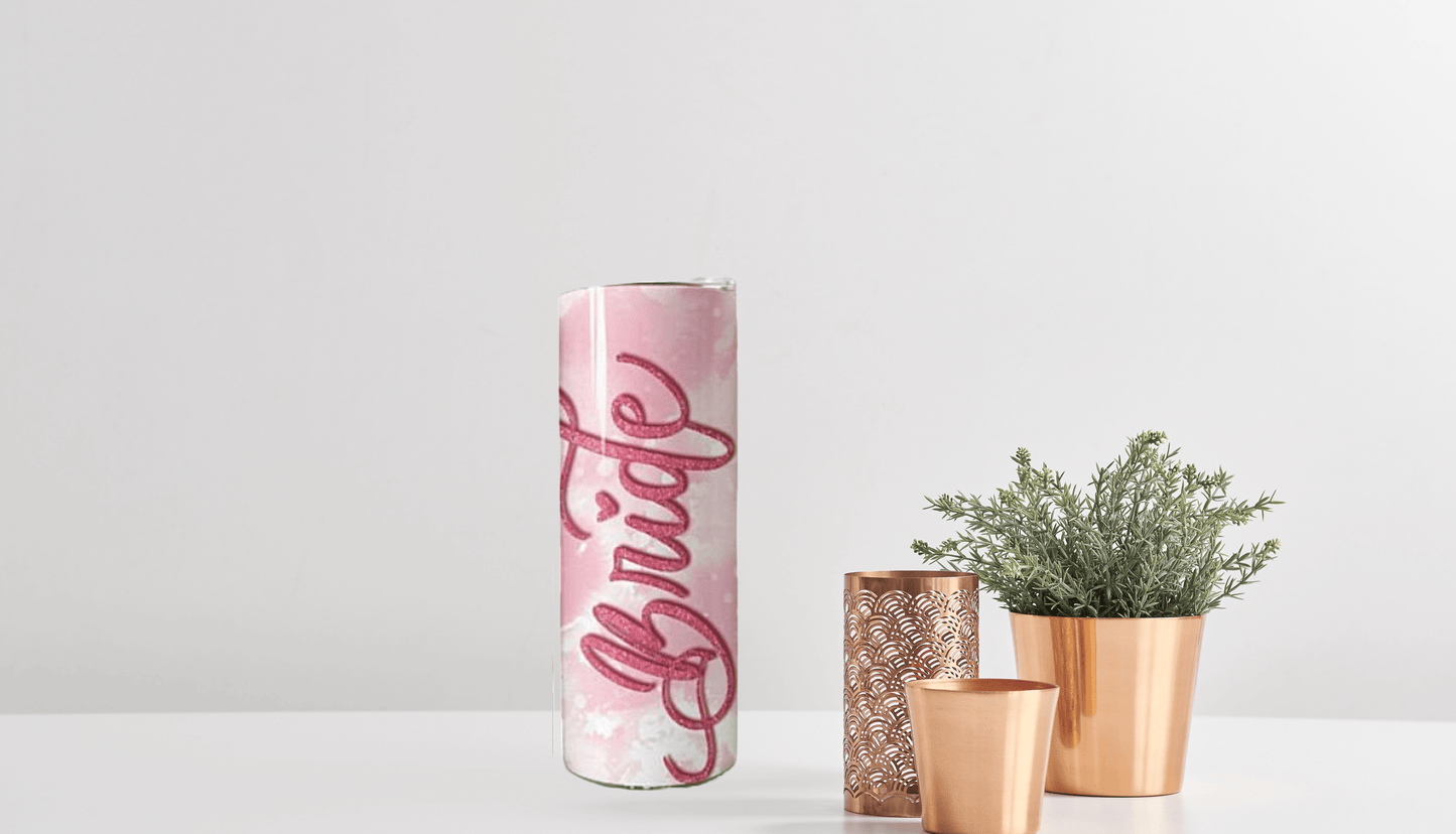 Bride Floral Tumbler - Vegas Custom Creations