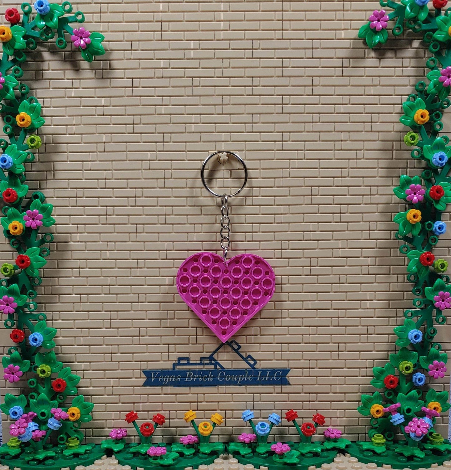 Lego® Heart Key Chain - Vegas Custom Creations