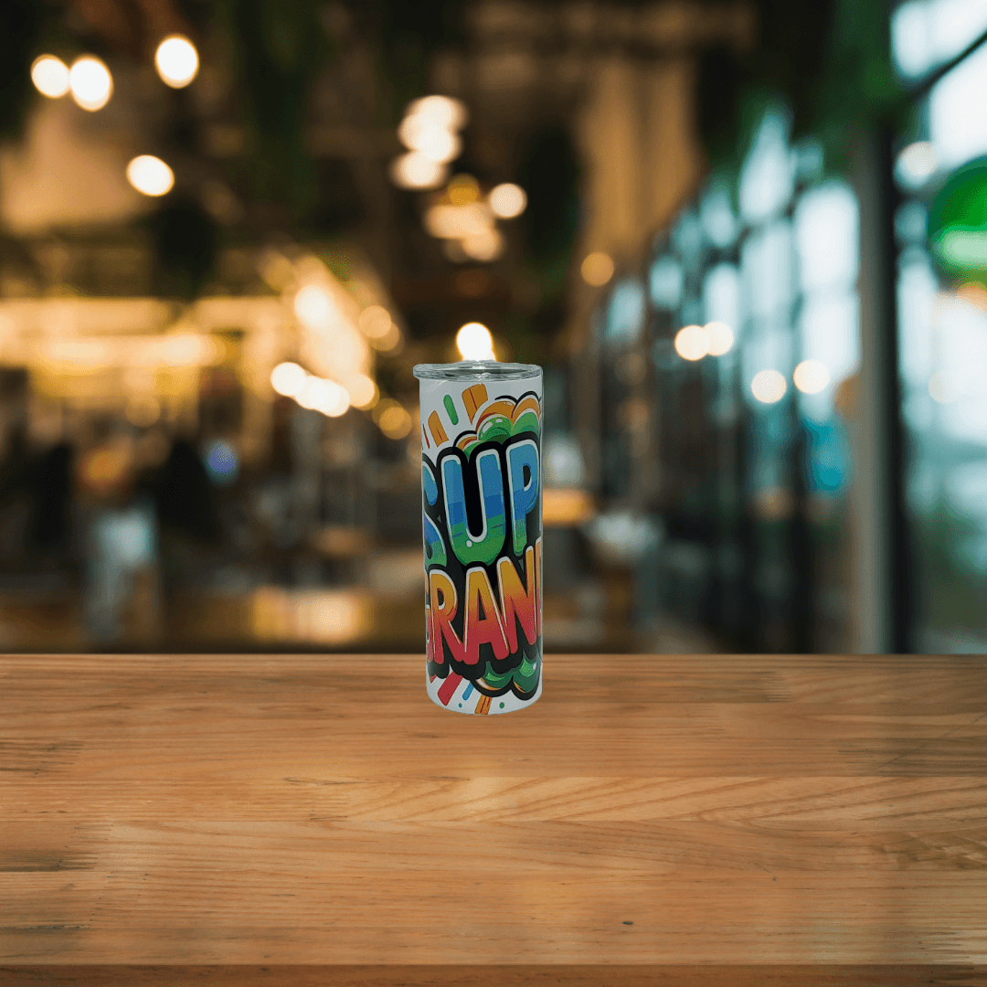 Comic Super Grandpa Tumbler - Vegas Custom Creations