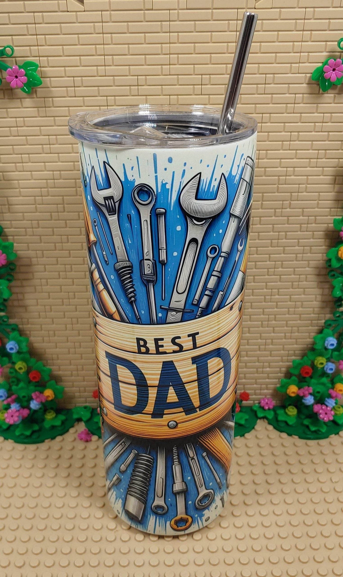 Best Dad with Tools Tumbler - Vegas Custom Creations