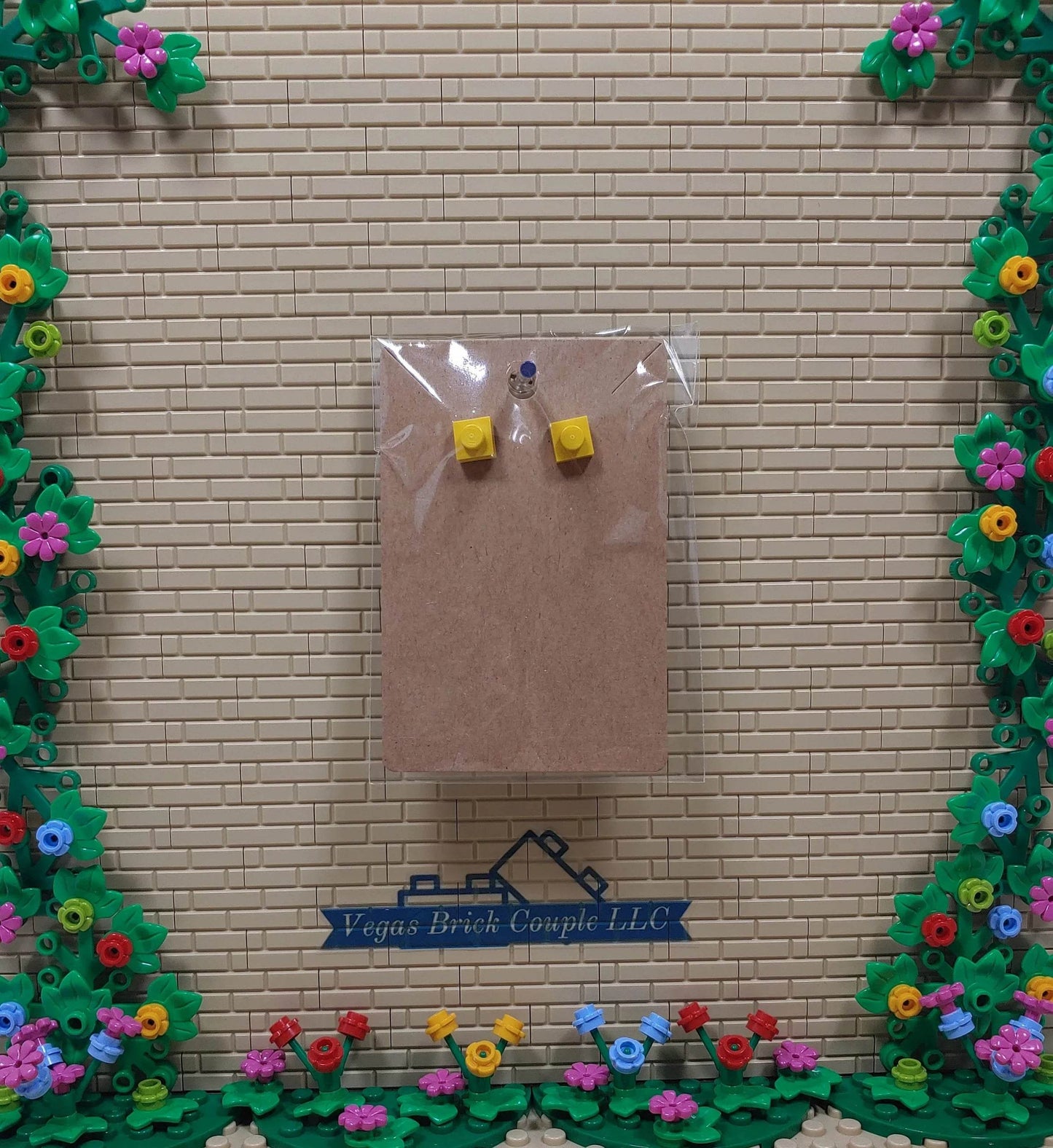 Lego® 1x1 Plate Stud Earrings Multiple Colors Available - Vegas Custom Creations