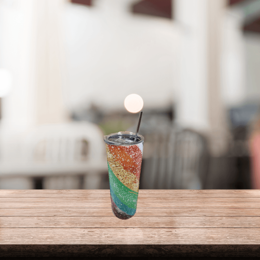 Rainbow Glitter Tumbler - Vegas Custom Creations