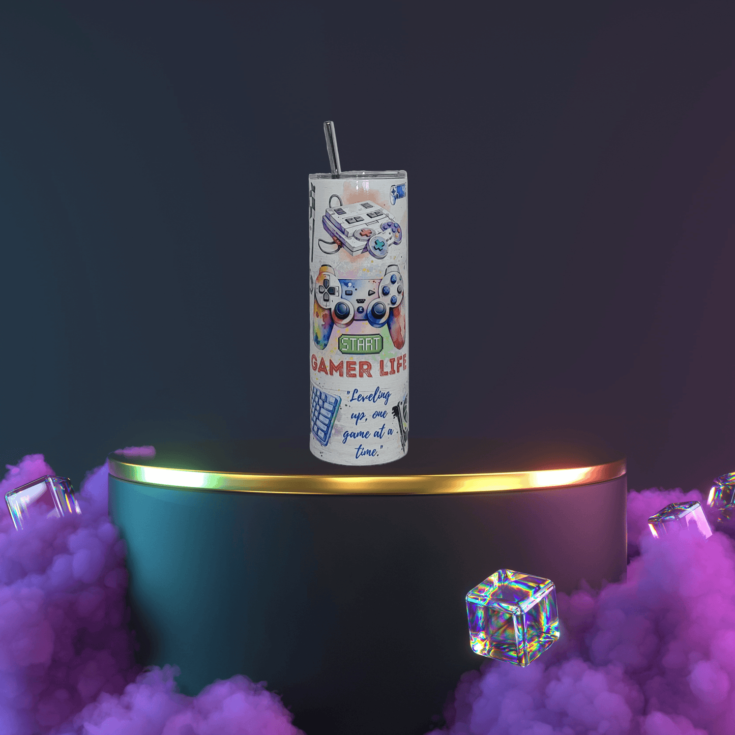 Gamer's Life Light Tumbler - Vegas Custom Creations
