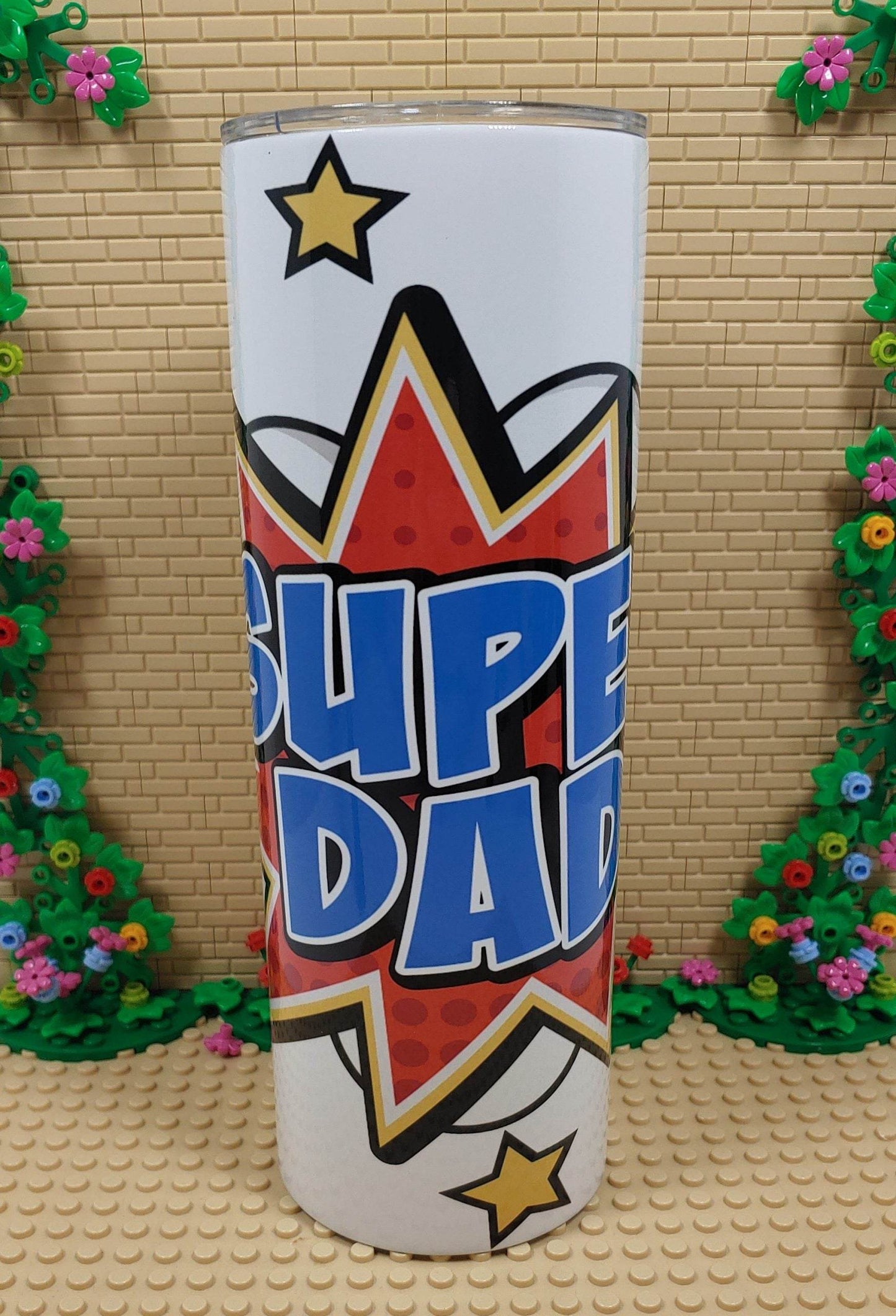 Comic Super Dad Tumbler - Vegas Custom Creations