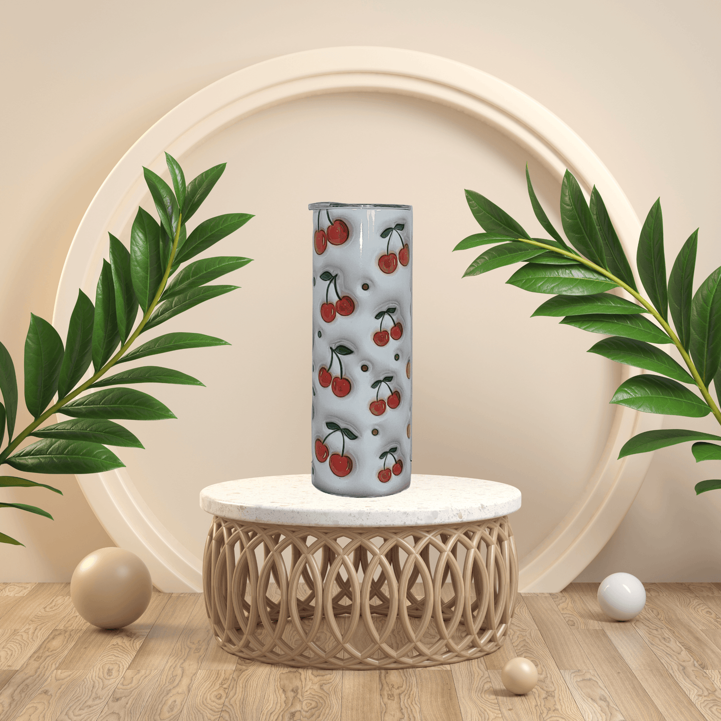 Cherry Inflated Tumbler - Vegas Custom Creations