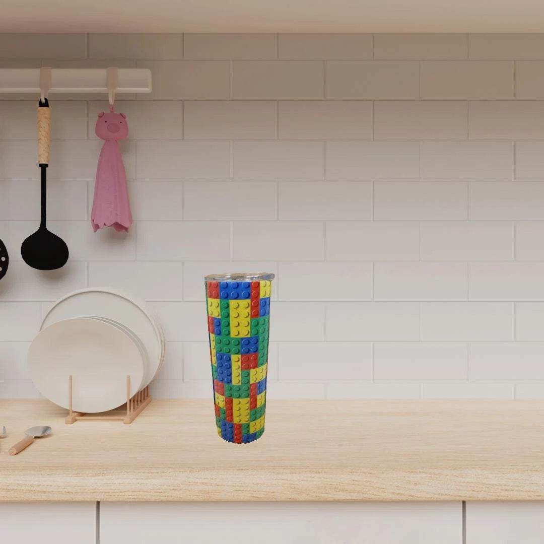 Colorful Building Bricks Tumbler - Vegas Custom Creations