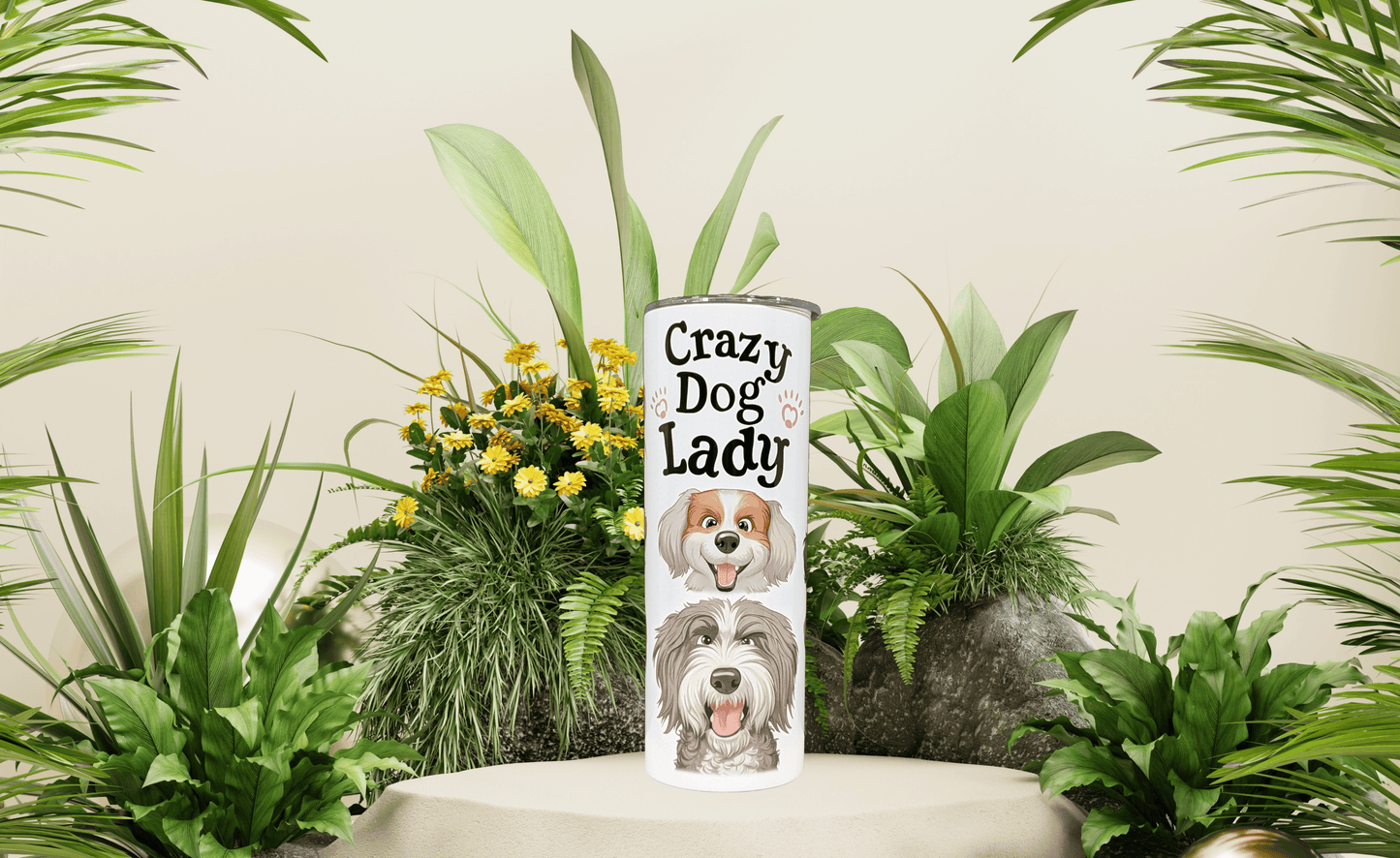 Crazy Dog Lady Tumbler - Vegas Custom Creations