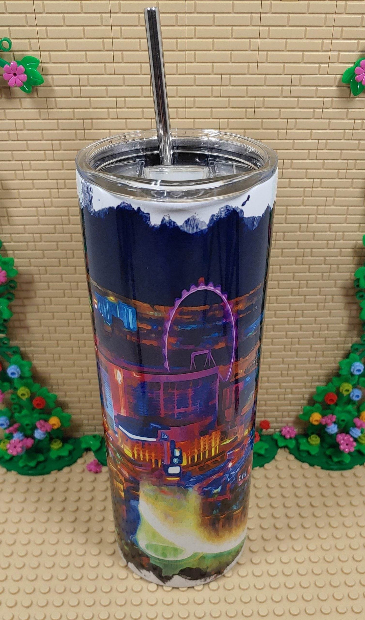 Las Vegas Strip Night Tumbler - Vegas Custom Creations
