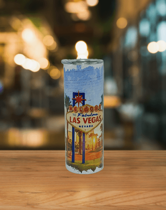 Las Vegas Strip Sign Tumbler - Vegas Custom Creations