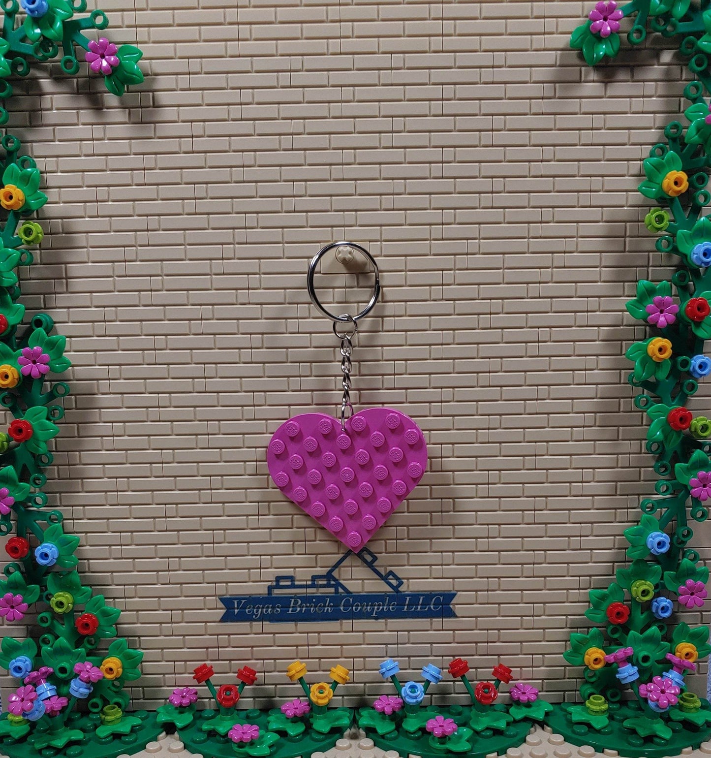 Lego® Heart Key Chain - Vegas Custom Creations