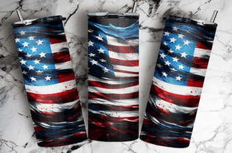 American Flag Tumbler - Vegas Custom Creations