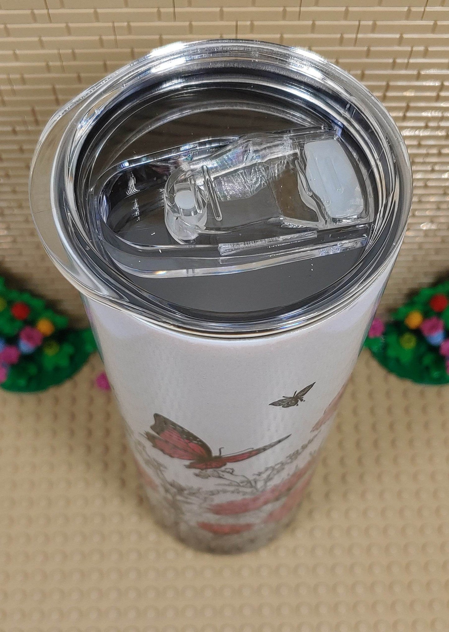 Butterflies and flowers Tumbler - Vegas Custom Creations