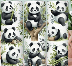 Panda with Bamboo Tumbler - Vegas Custom Creations