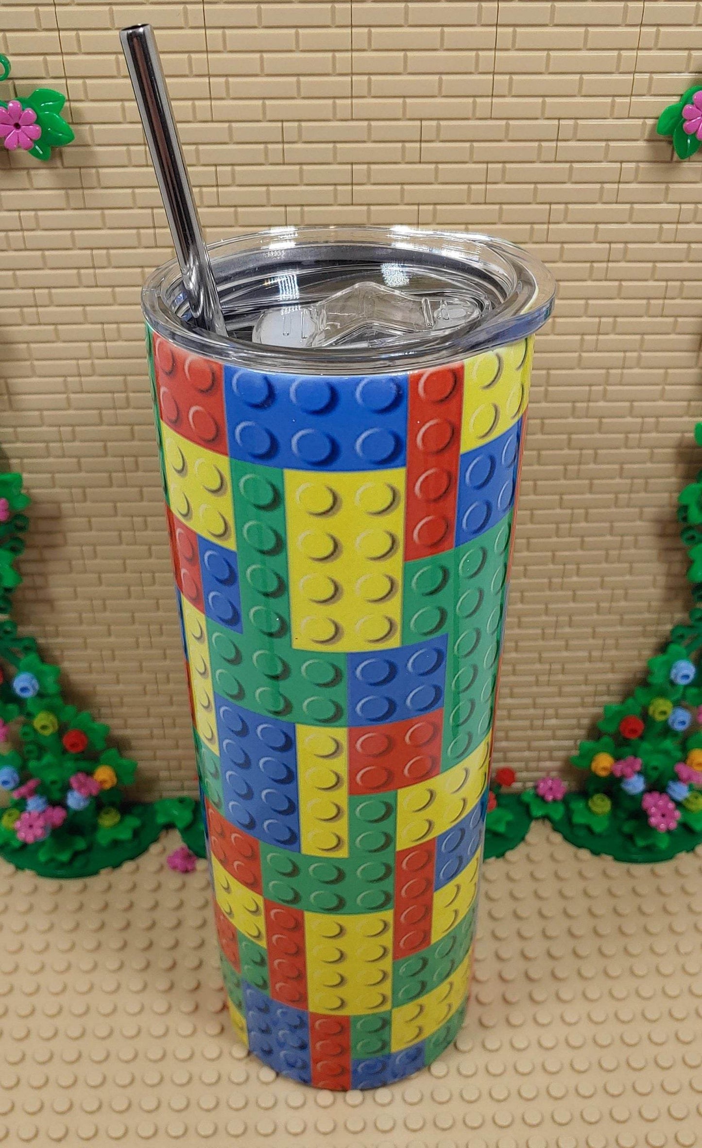 Colorful Building Bricks Tumbler - Vegas Custom Creations