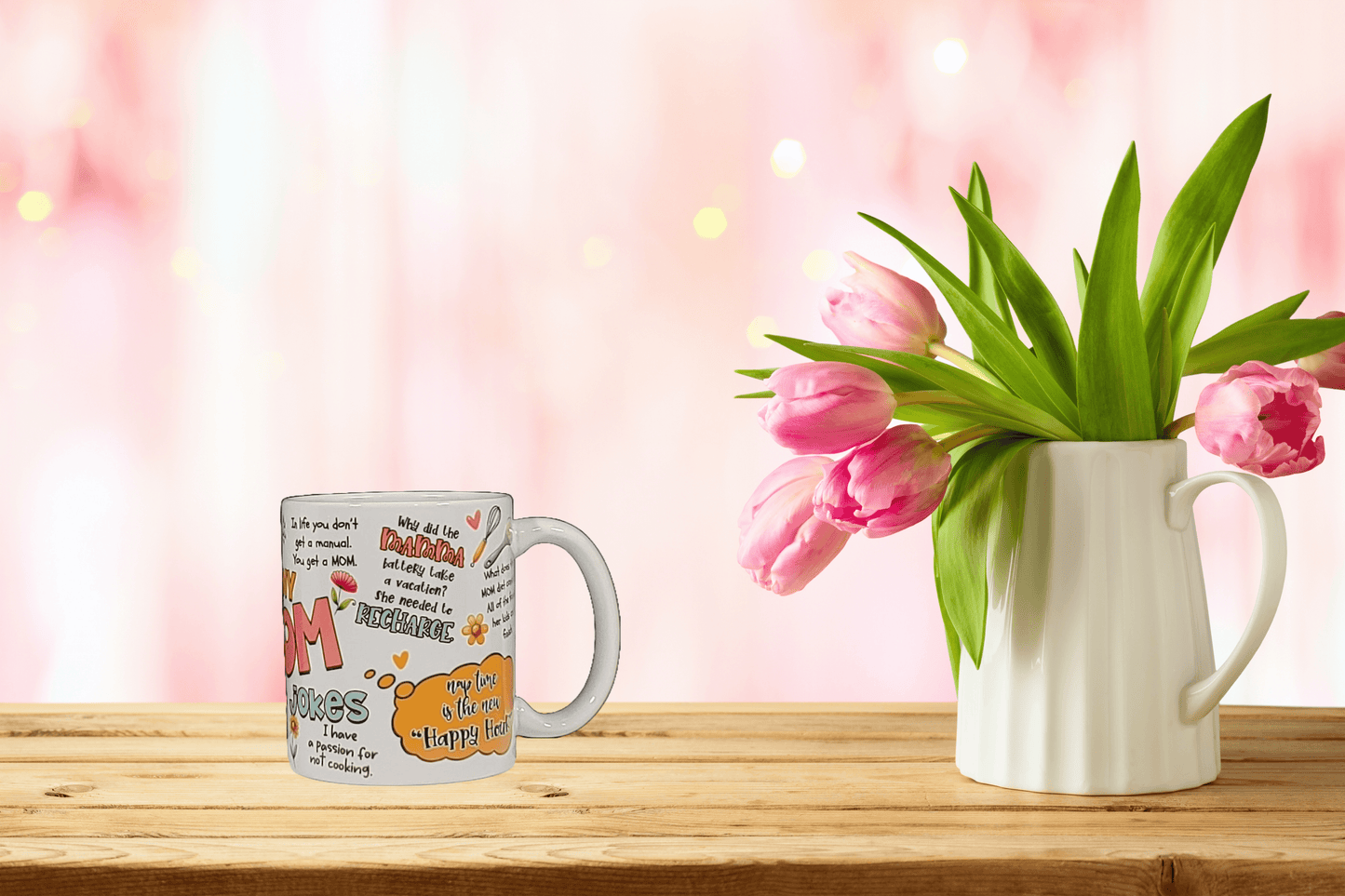 Funny Sarcastic Mom Jokes Mug - Vegas Custom Creations