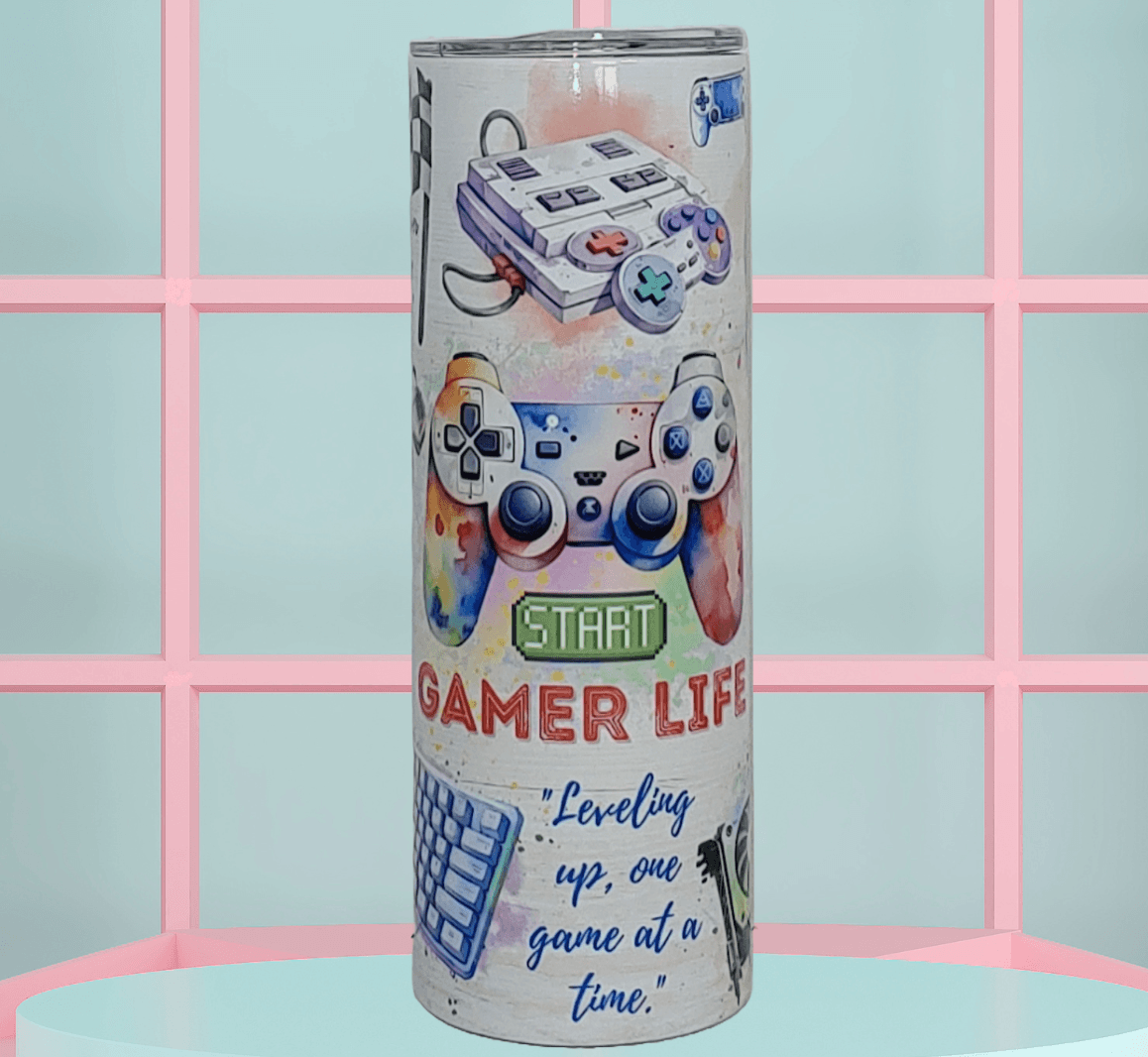 Gamer's Life Light Tumbler - Vegas Custom Creations