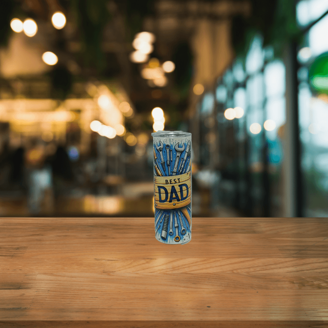Best Dad with Tools Tumbler - Vegas Custom Creations