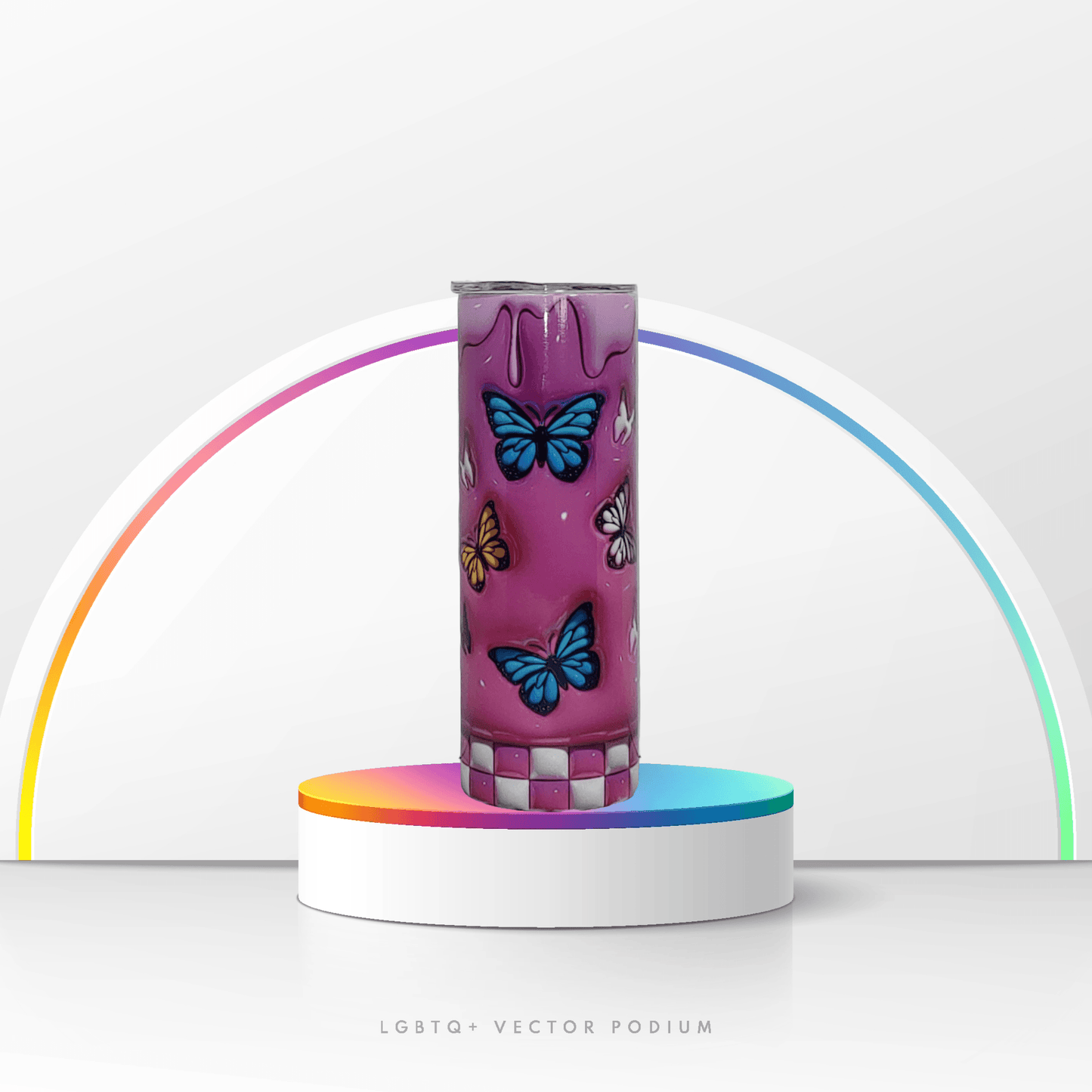 Inflated Butterfly Tumbler - Vegas Custom Creations